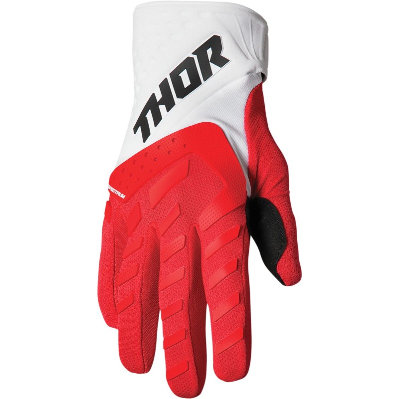 GLOVE SPECTRUM YT RD/WH LG