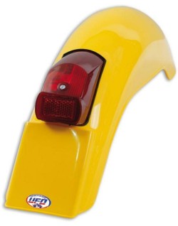 Garde-boue arrière + feu UFO Enduro jaune