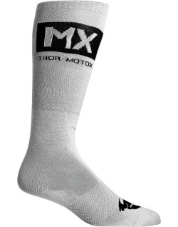 SOCK MX COOL GY/BK 10-13