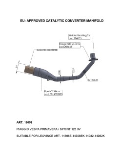 CAT CONV MANIFOLD VESPA