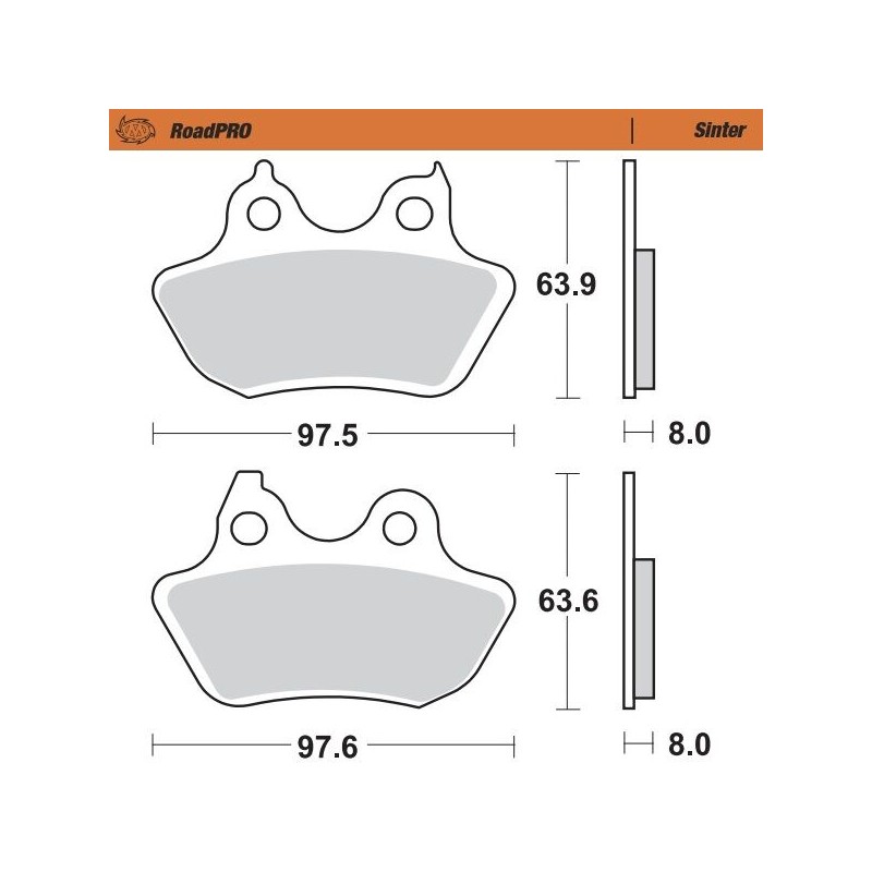 BRAKE PAD SINTER REAR