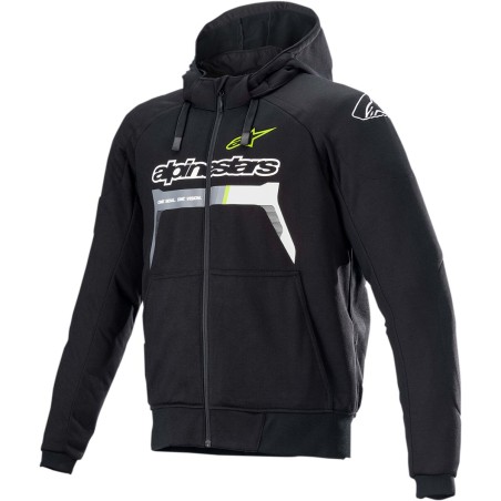 JACKET HOOD CHROME BK/YL 2X