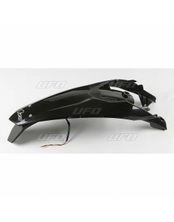 Garde-boue arrière + support de plaque avec feu UFO noir KTM