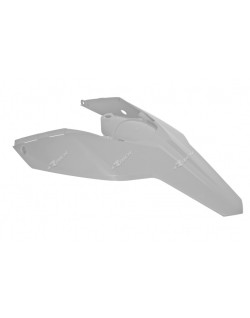 Garde-boue arrière + plaques latérales RACETECH blanc Husaberg TE250/300