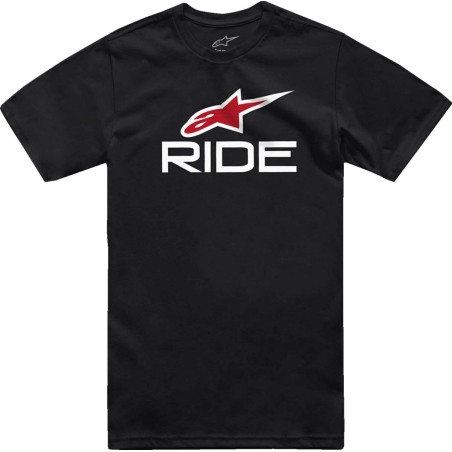 TEE RIDE 4.0 SS BK/WT/RD M