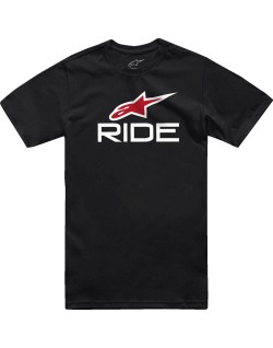 TEE RIDE 4.0 SS BK/WT/RD L