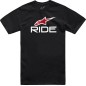 TEE RIDE 4.0 SS BK/WT/RD L
