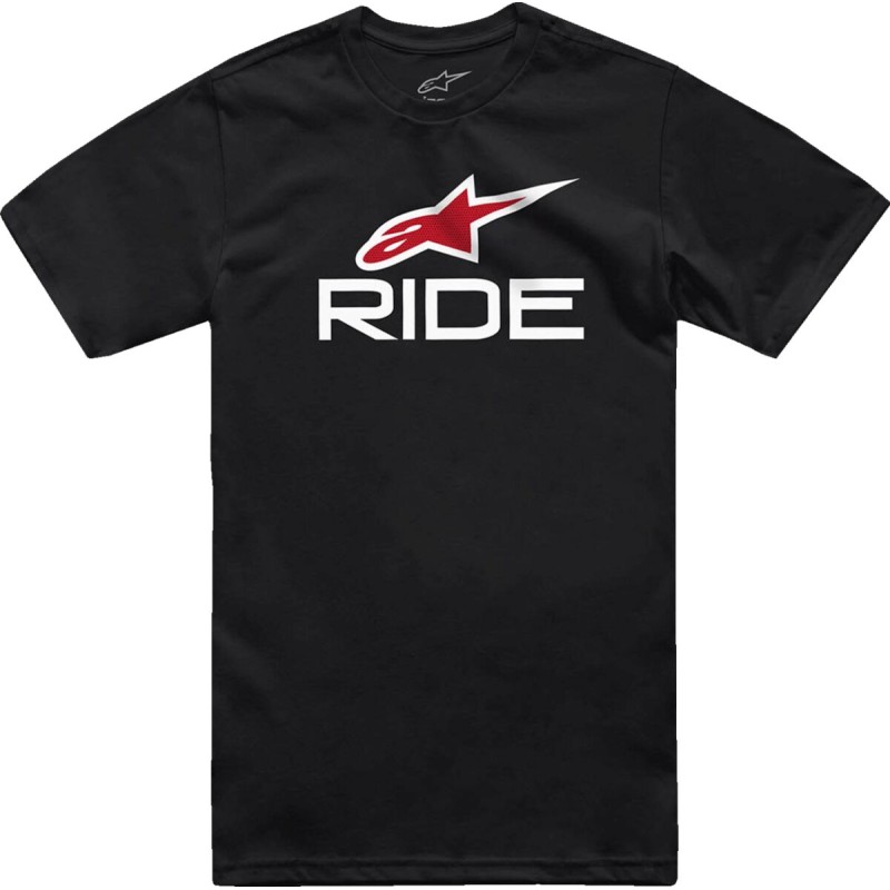 TEE RIDE 4.0 SS BK/WT/RD 2X