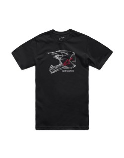 TEE CSF MX HELMET BLK S
