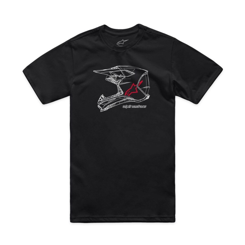 TEE CSF MX HELMET BLK S