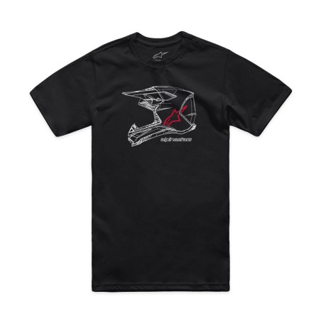 TEE CSF MX HELMET BLK S
