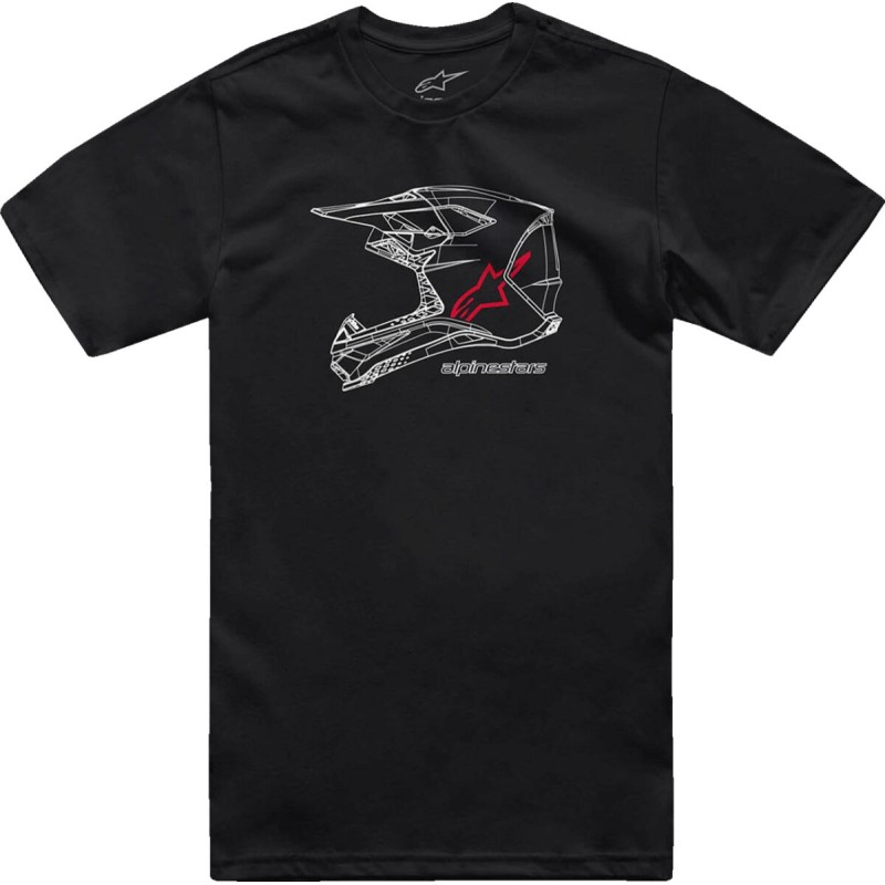 TEE CSF MX HELMET BLK L