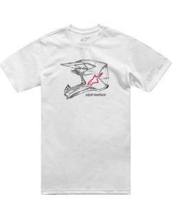 TEE MX HELMET SS WT L