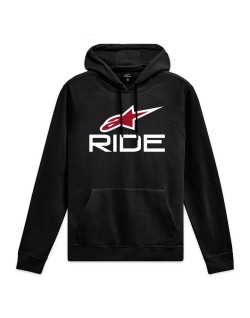 HOODIE RIDE 4 BK/W/RD S