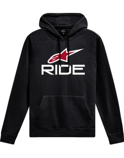 HOODIE RIDE 4.0 P/O BK/RD/WT X