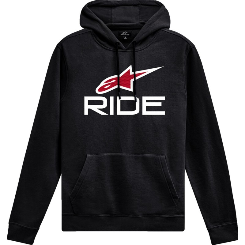 HOODIE RIDE 4.0 P/O BK/RD/WT X