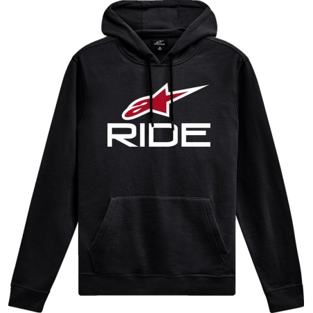 HOODIE RIDE 4.0 P/O BK/RD/WT X