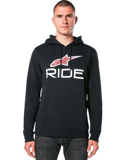 HOODIE RIDE 4.0 P/O BK/RD/WT X