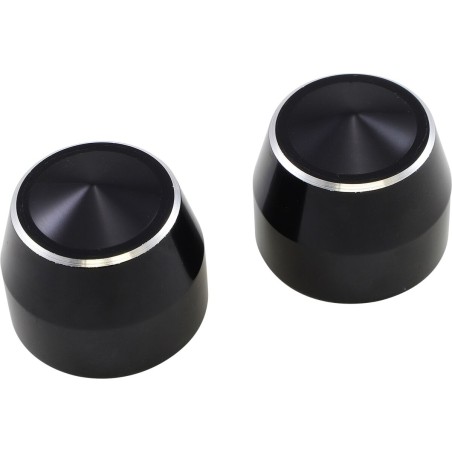 CAPS AXLE ELITE BLK 25MM