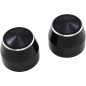 CAPS AXLE ELITE BLK 25MM