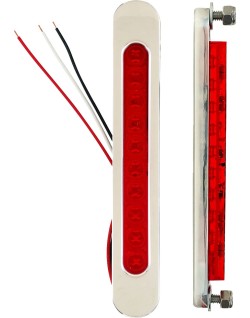 BAG LIGHT OVAL CR RED LED