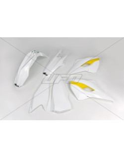 Kit plastique UFO couleur origine (2015) blanc/jaune Husqvarna