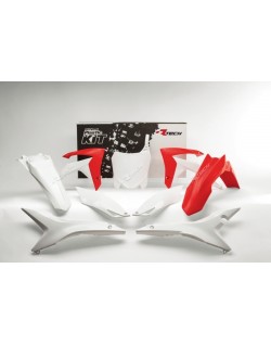 Kit plastique RACETECH couleur origine rouge/blanc Honda CRF250/450R