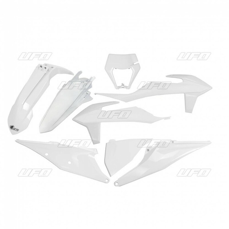 Kit plastiques UFO blanc KTM EXC/EXC-F Kit plastiques UFO blanc KTM EXC/EXC-F