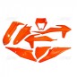 Kit plastiques UFO orange fluo KTM EXC/EXC-F Kit plastiques UFO orange fluo KTM EXC/EXC-F
