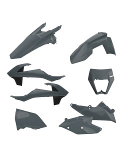 Kit plastique POLISPORT Enduro gris nardo KTM EXC/EXC-F