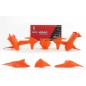 Kit plastiques RACETECH orange - KTM Kit plastiques RACETECH orange - KTM