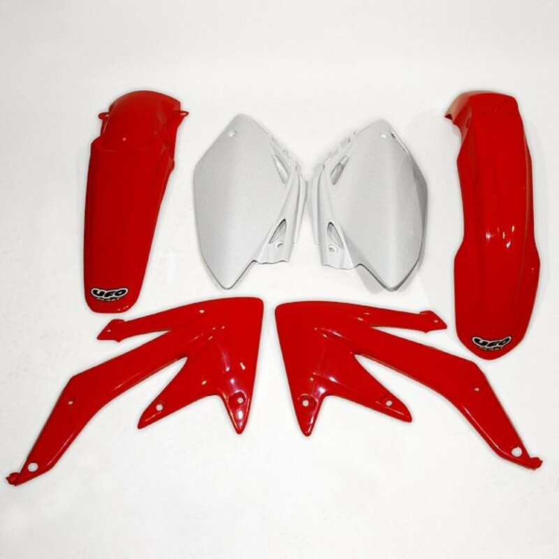 Kit plastique UFO couleur origine rouge/blanc Honda CRF450R Kit plastique UFO couleur origine rouge/blanc Honda CRF450R