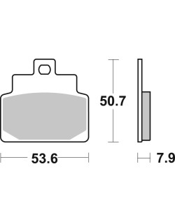 BRAKE PAD CAR/CER SCOOT