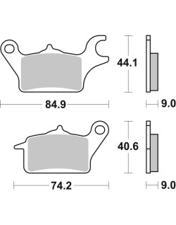 BRAKE PAD CAR/CER SCOOT