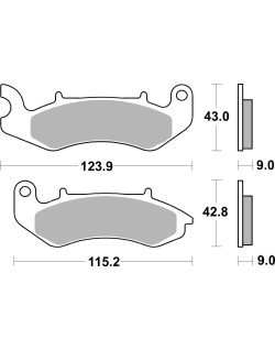 BRAKE PAD CAR/CER SCOOT