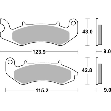 BRAKE PAD CAR/CER SCOOT