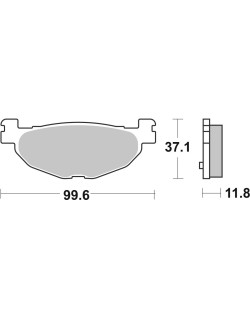 BRAKE PAD CAR/CER SCOOT