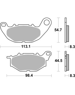 BRAKE PAD CAR/CER SCOOT