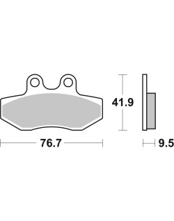 BRAKE PAD CAR/CER SCOOT