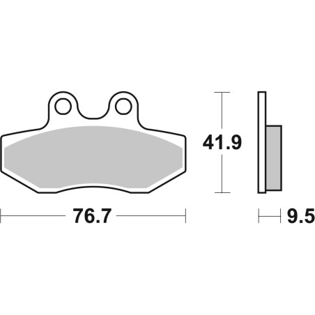 BRAKE PAD CAR/CER SCOOT