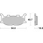 BRAKE PAD CAR/CER SCOOT