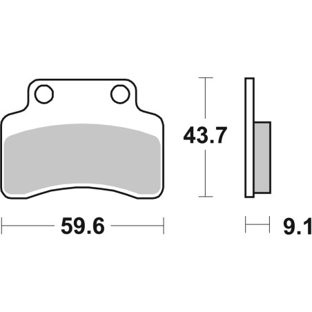 BRAKE PAD CAR/CER SCOOT