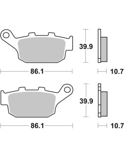 BRAKE PAD CAR/CER SCOOT