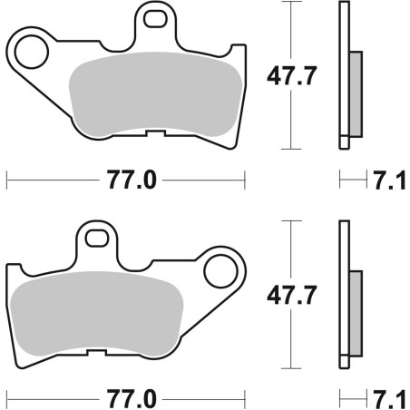 BRAKE PAD CAR/CER SCOOT