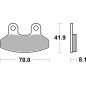 BRAKE PAD CAR/CER SCOOT