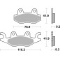 BRAKE PAD CAR/CER SCOOT