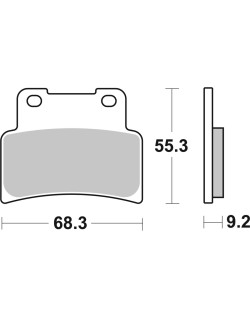 BRAKE PAD CAR/CER SCOOT
