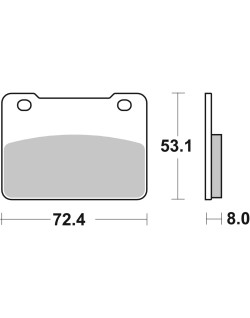 BRAKE PAD CAR/CER SCOOT