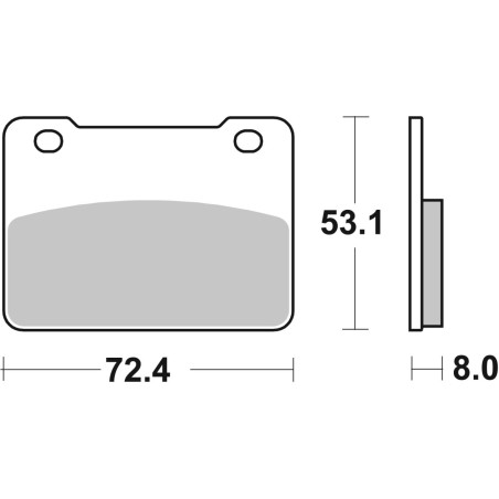 BRAKE PAD CAR/CER SCOOT