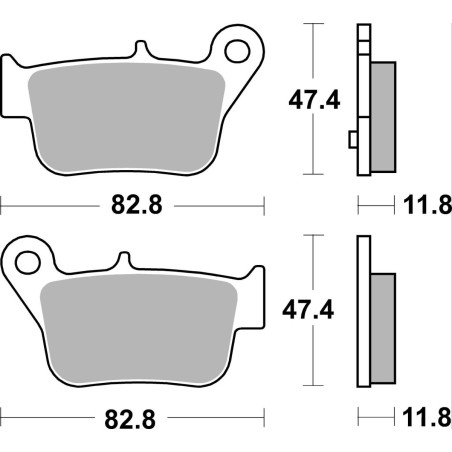 BRAKE PAD CAR/CER SCOOT